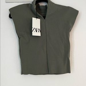 Army Green Zara Top